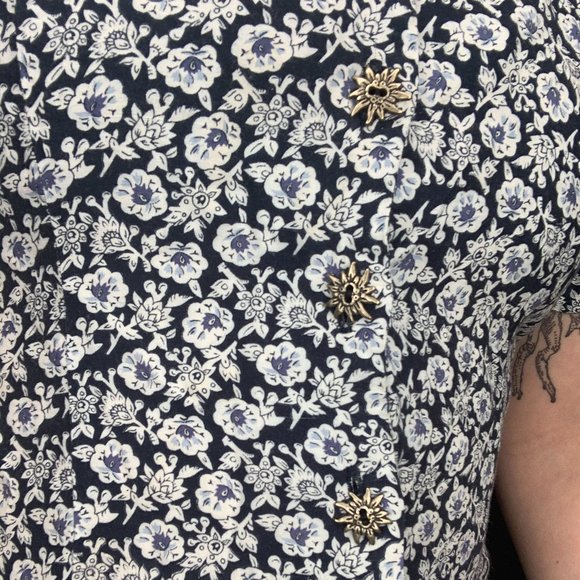 SOLD New York Style Vintage Jumpsuit Romper Floral - Picture 4 of 7